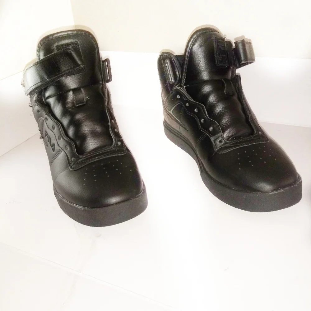 Fila Vulc 13 mens black hi-top basketball sneaker